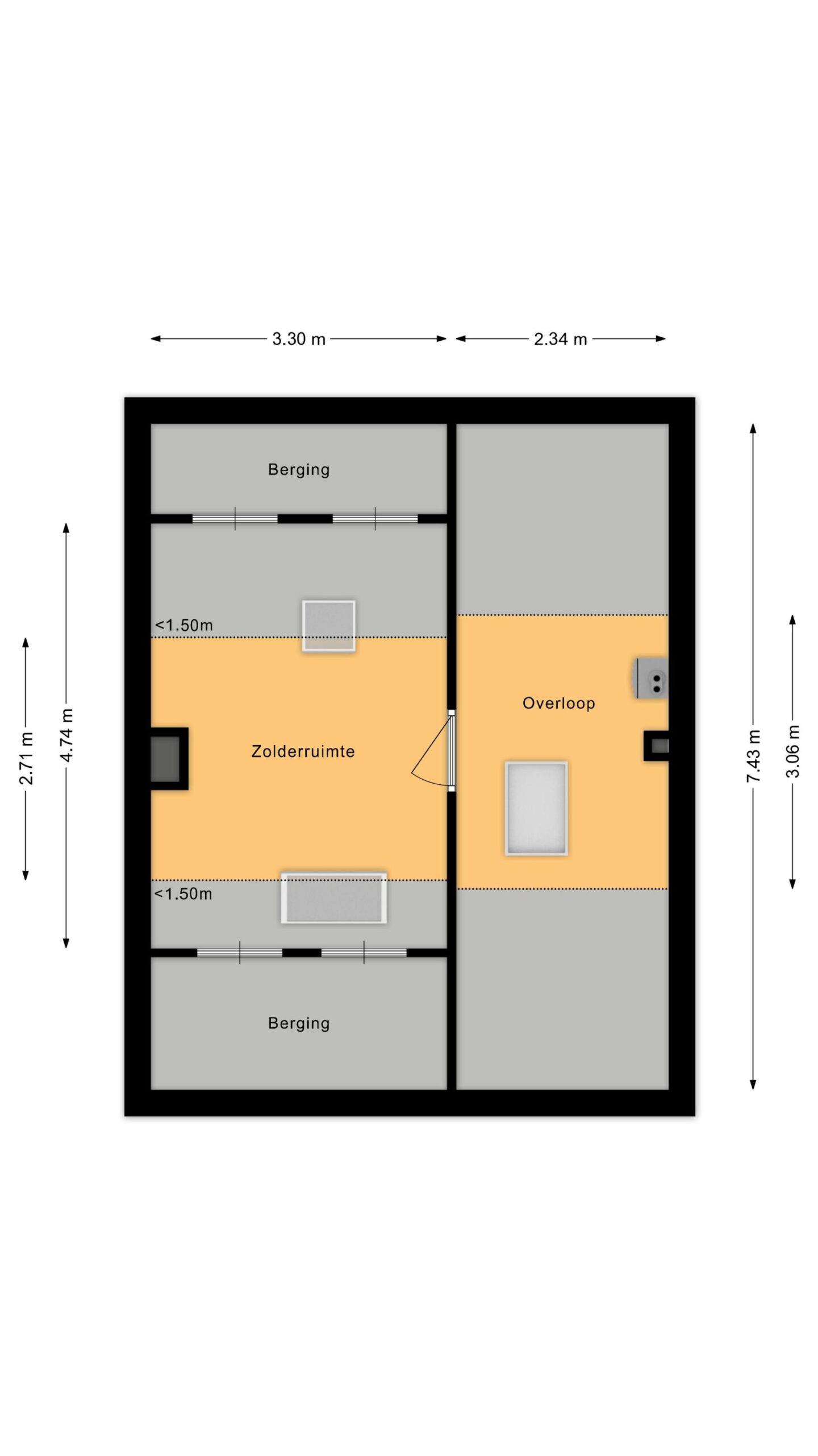 Heerhugowaard – Staringlaan 19 – Plattegrond 3