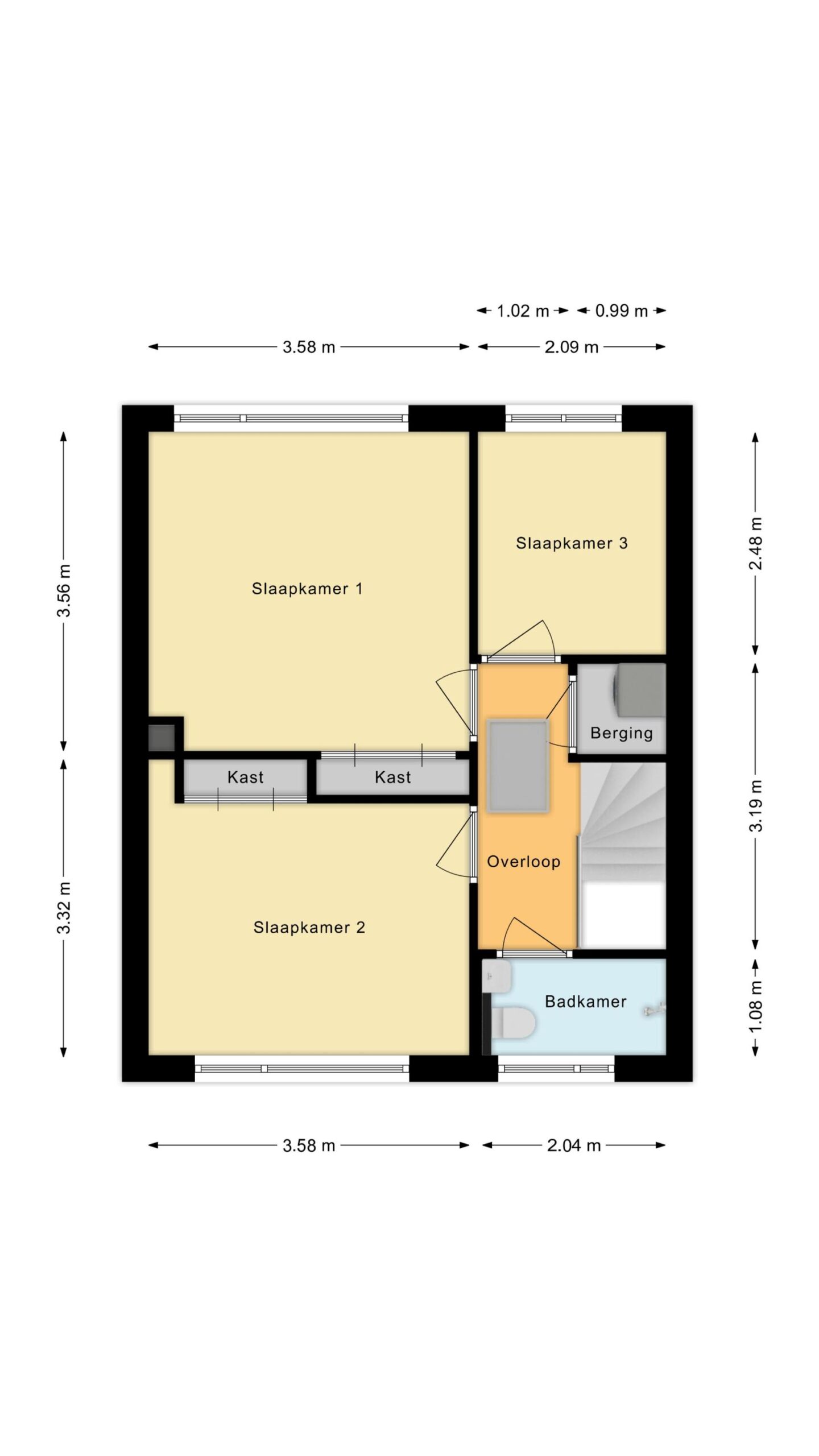 Heerhugowaard – Staringlaan 19 – Plattegrond 2
