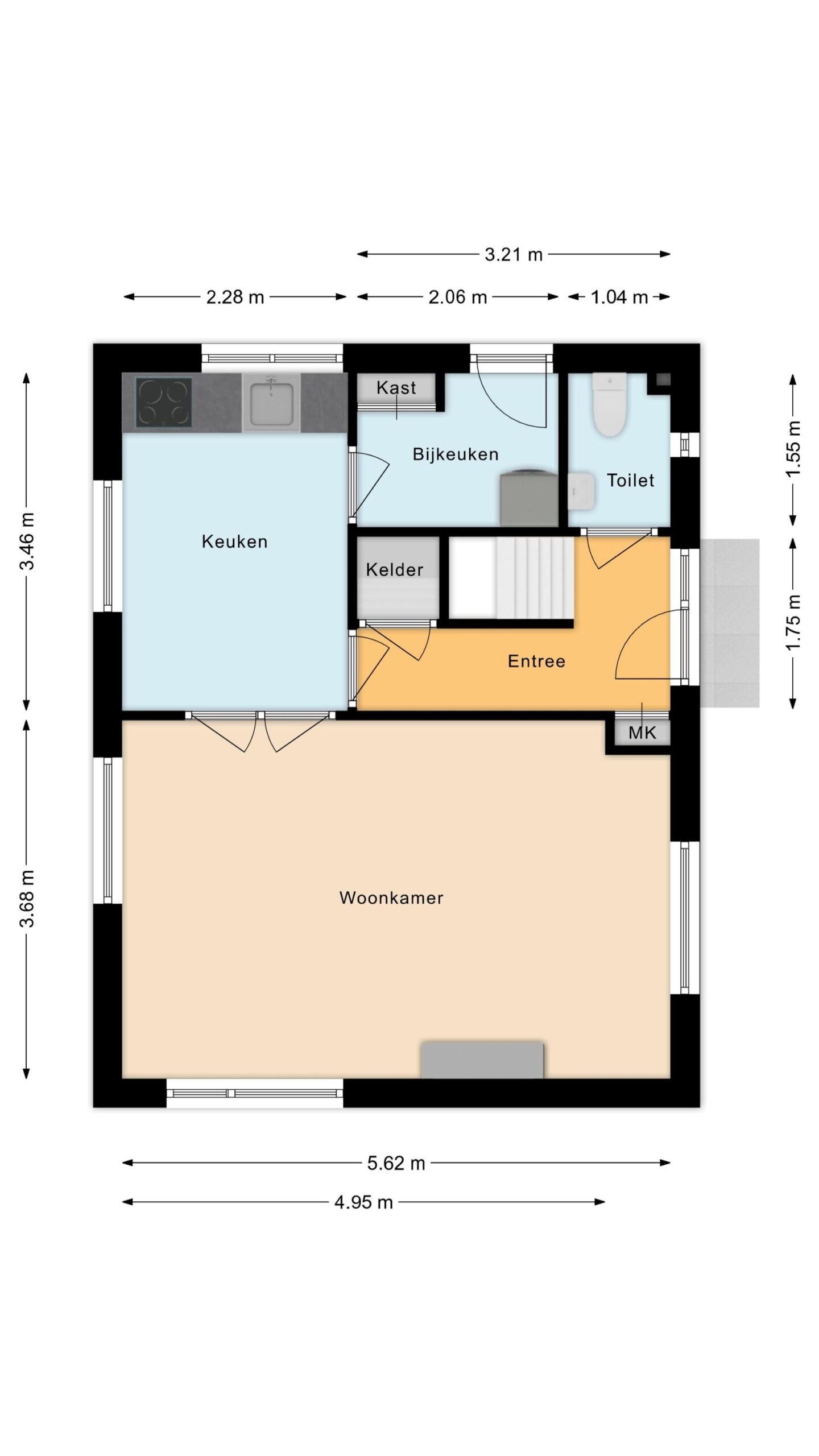Schermerhorn – Oosterweidestraat 48 – Plattegrond 2