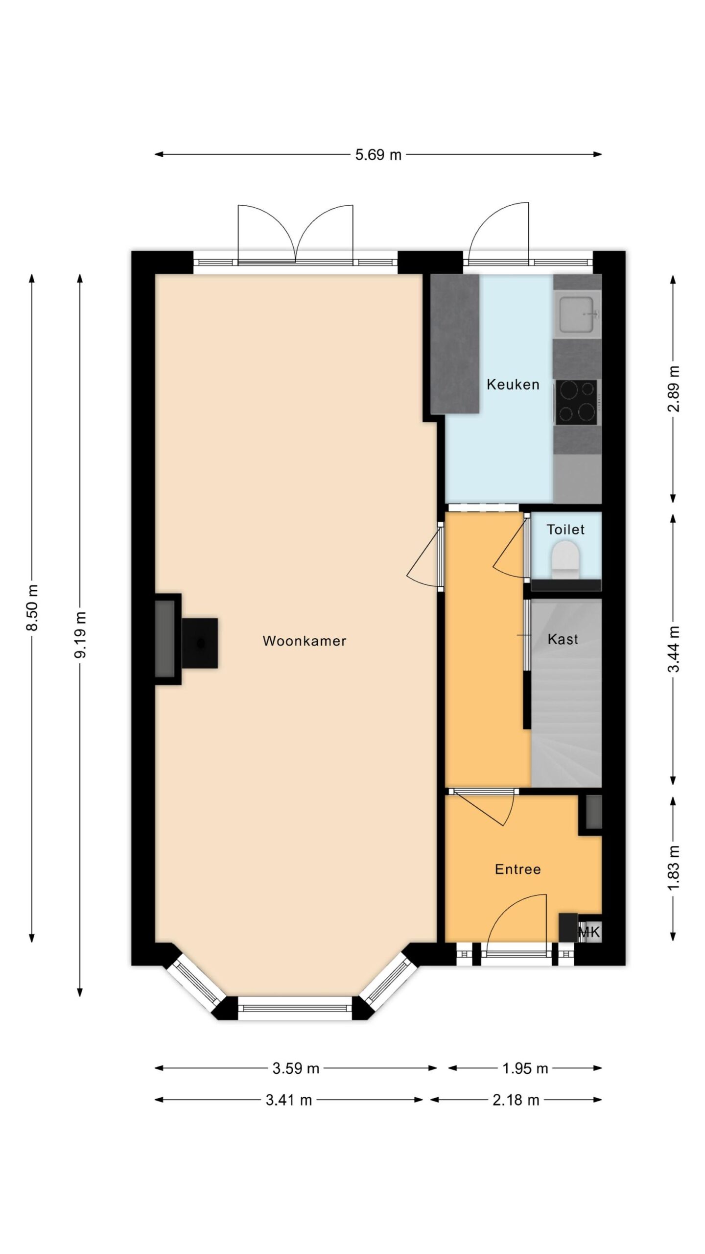Alkmaar – Jan van Scorelkade 38 – Plattegrond 2