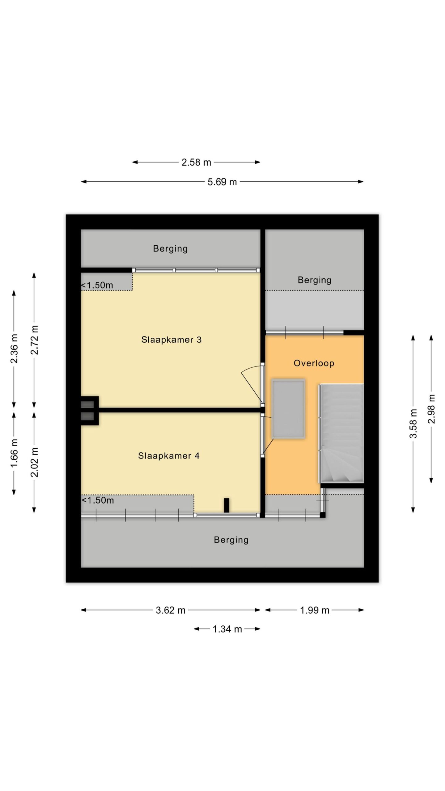Alkmaar – Jan van Scorelkade 38 – Plattegrond