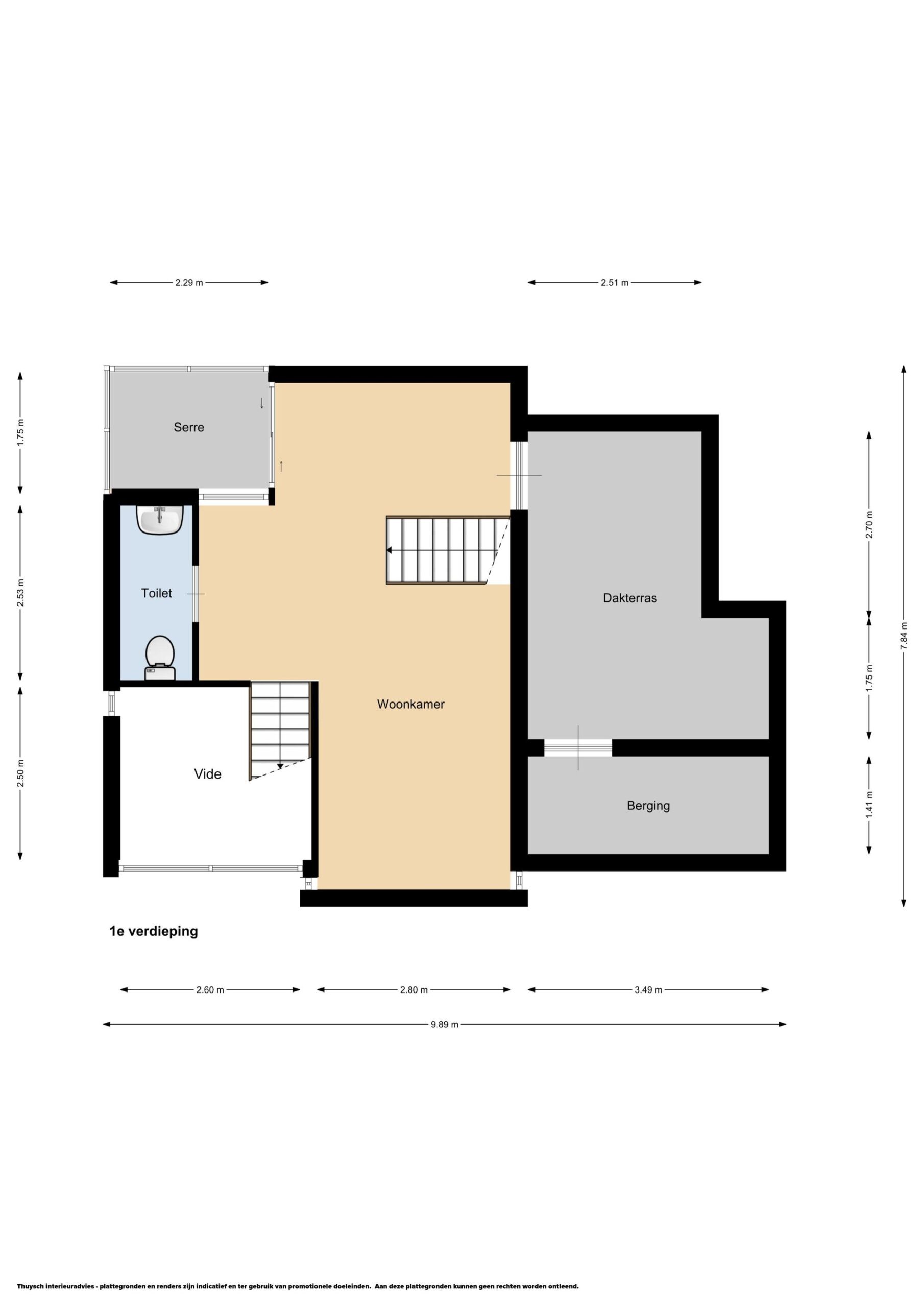 Alkmaar – Spanjaardstraat 41 – Plattegrond