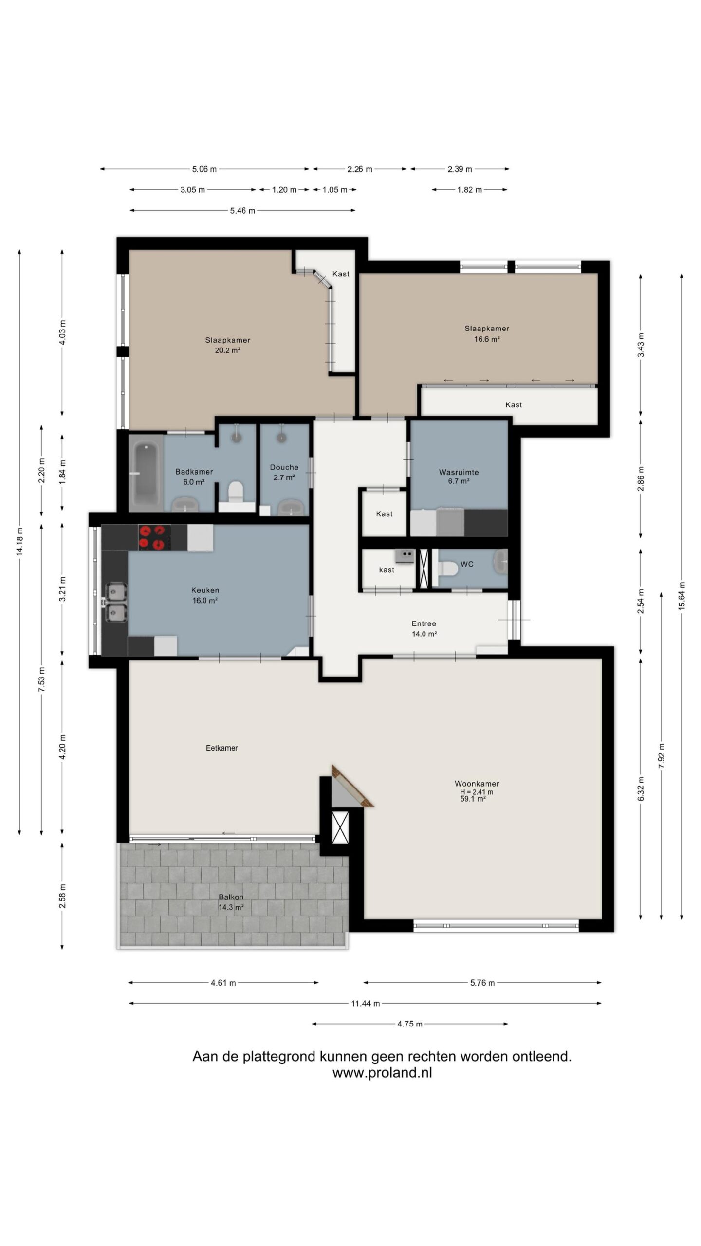 Alkmaar – Eikenlaan 21 – Plattegrond
