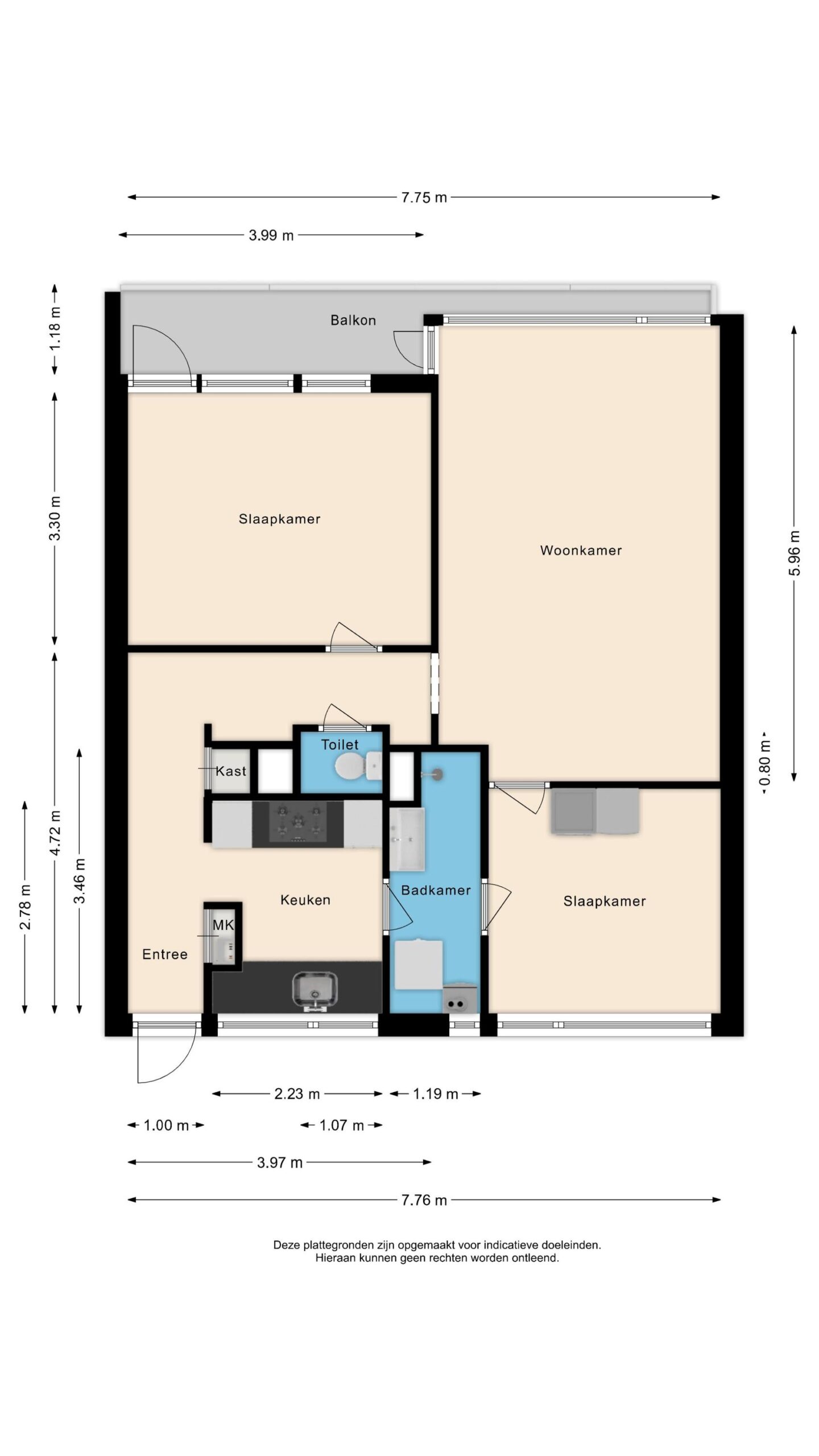 Alkmaar – Honthorstlaan 78 – Plattegrond