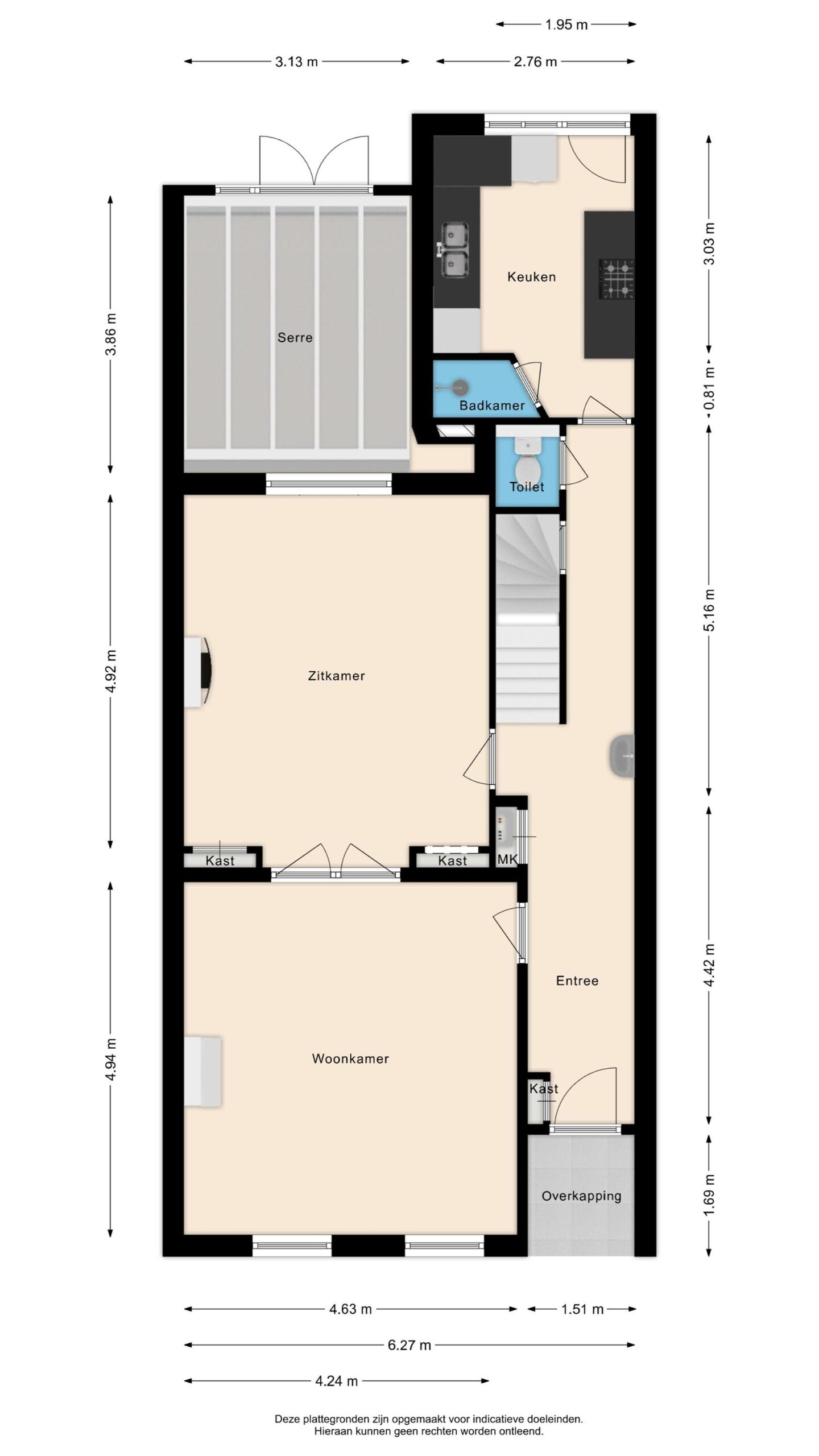 Alkmaar – Emmastraat 7 – Plattegrond