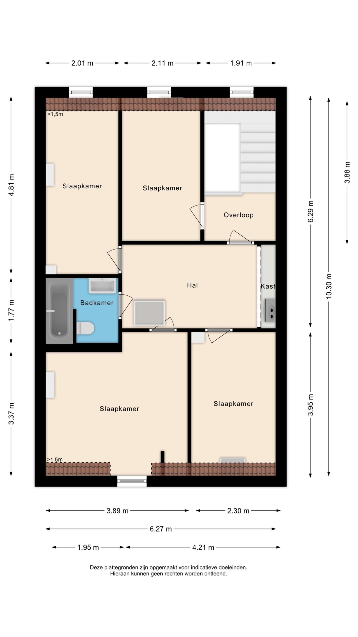 Alkmaar – Emmastraat 7 – Plattegrond 3