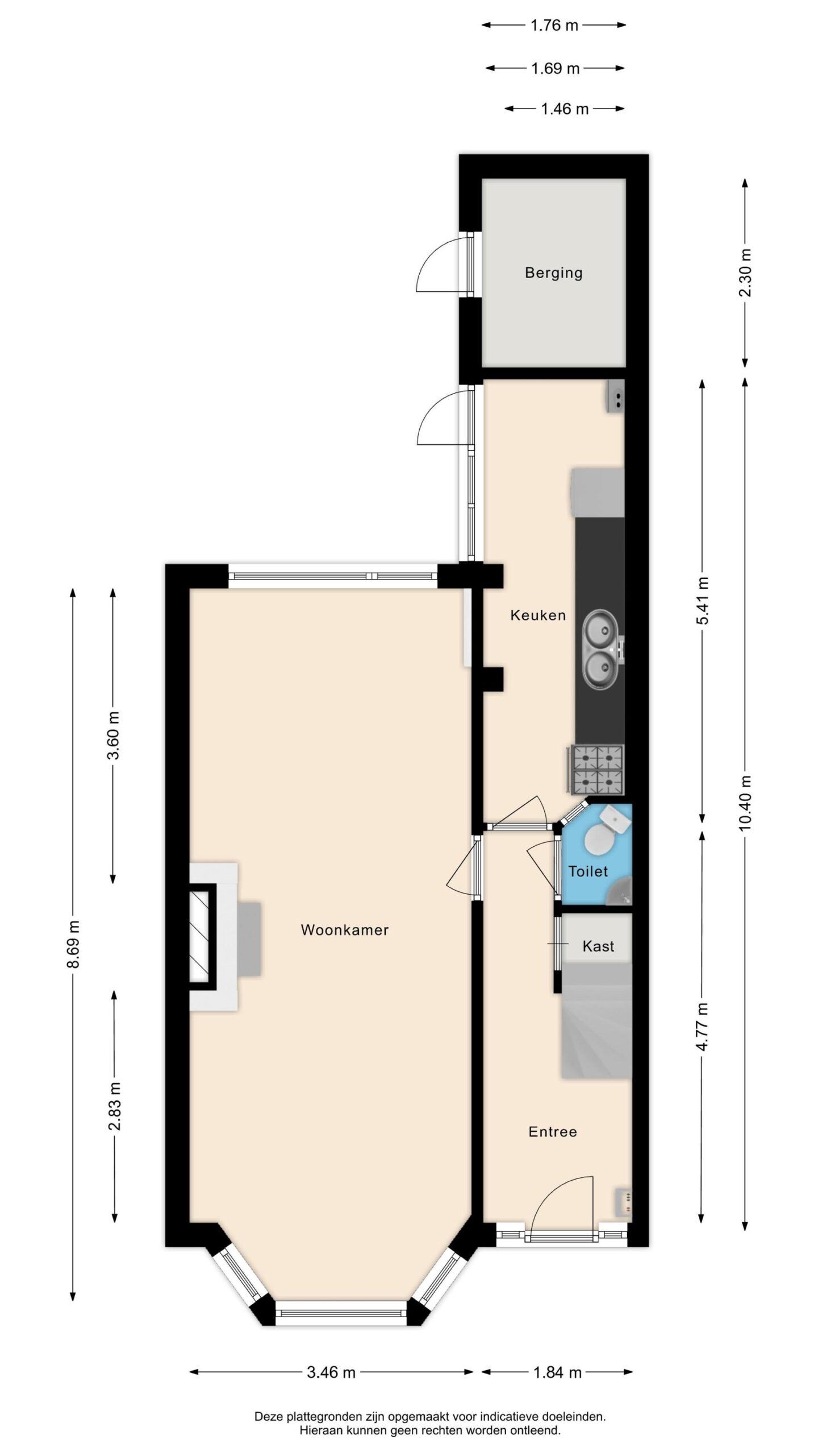Alkmaar – Blaeustraat 31 – Plattegrond