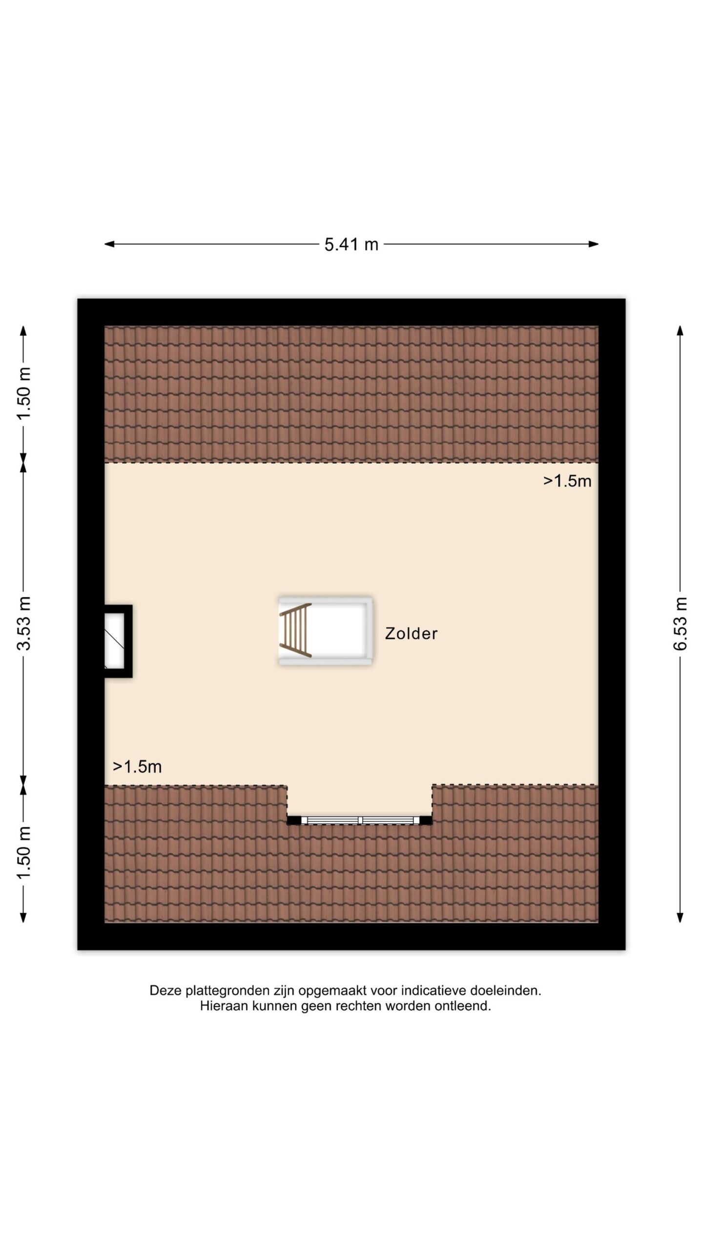Alkmaar – Blaeustraat 31 – Plattegrond 3