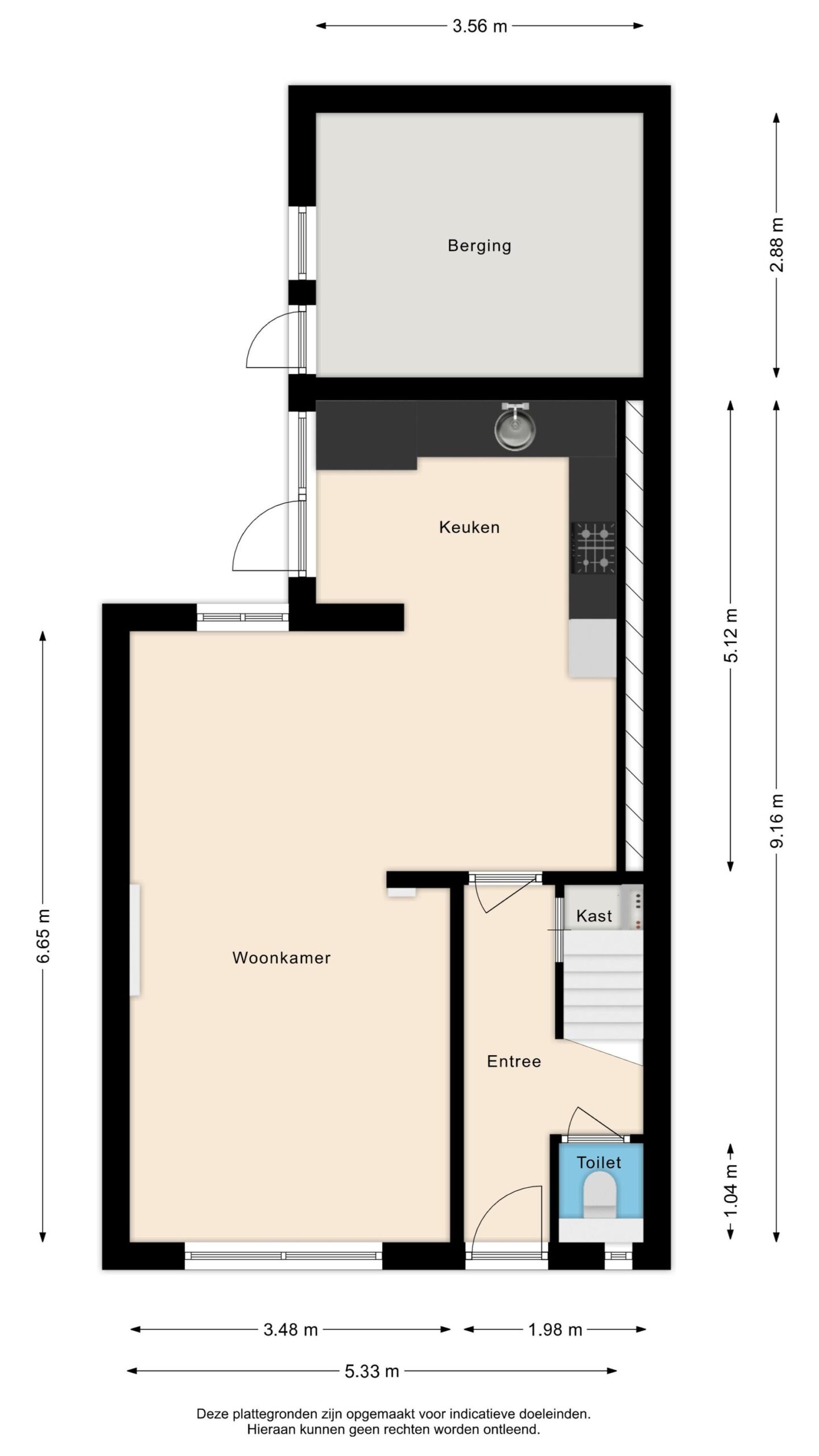 Noord-Scharwoude – Mauritsstraat 8 – Plattegrond 3