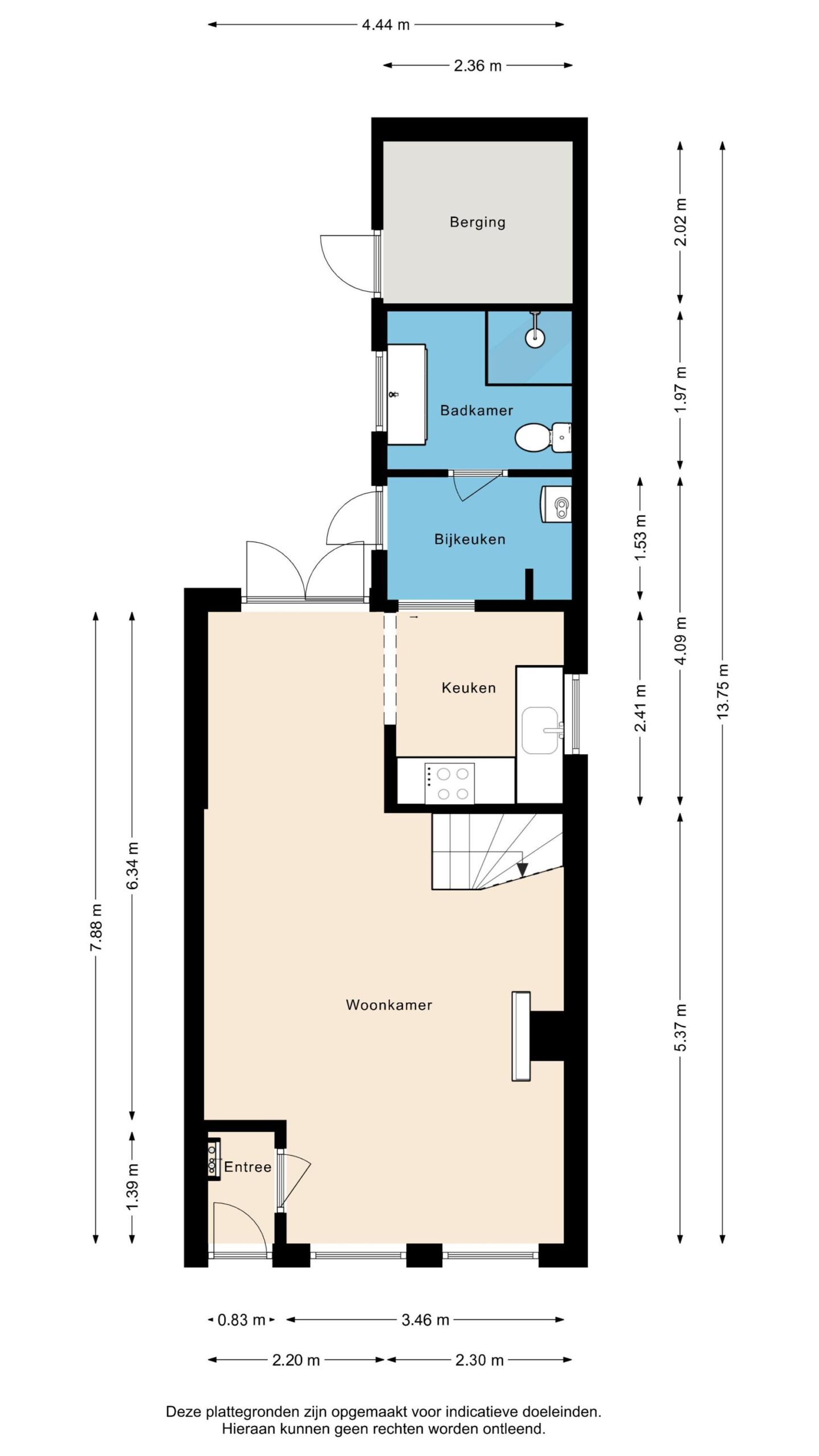 Alkmaar – Nieuwpoortssteeg 2 – Plattegrond