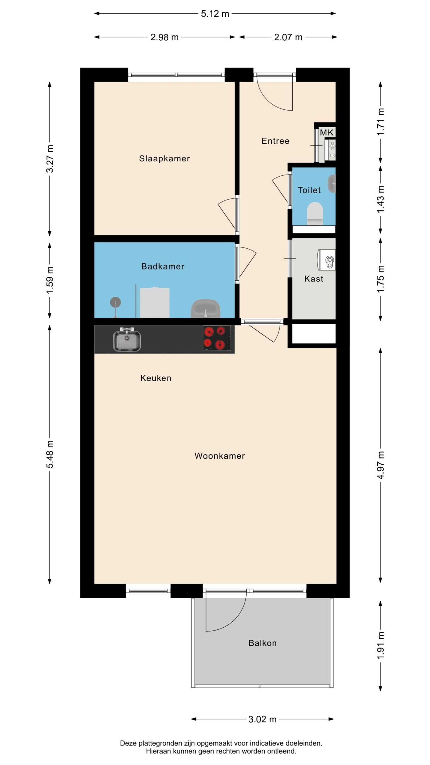 Alkmaar – Ruysdaelkade 88 – Plattegrond