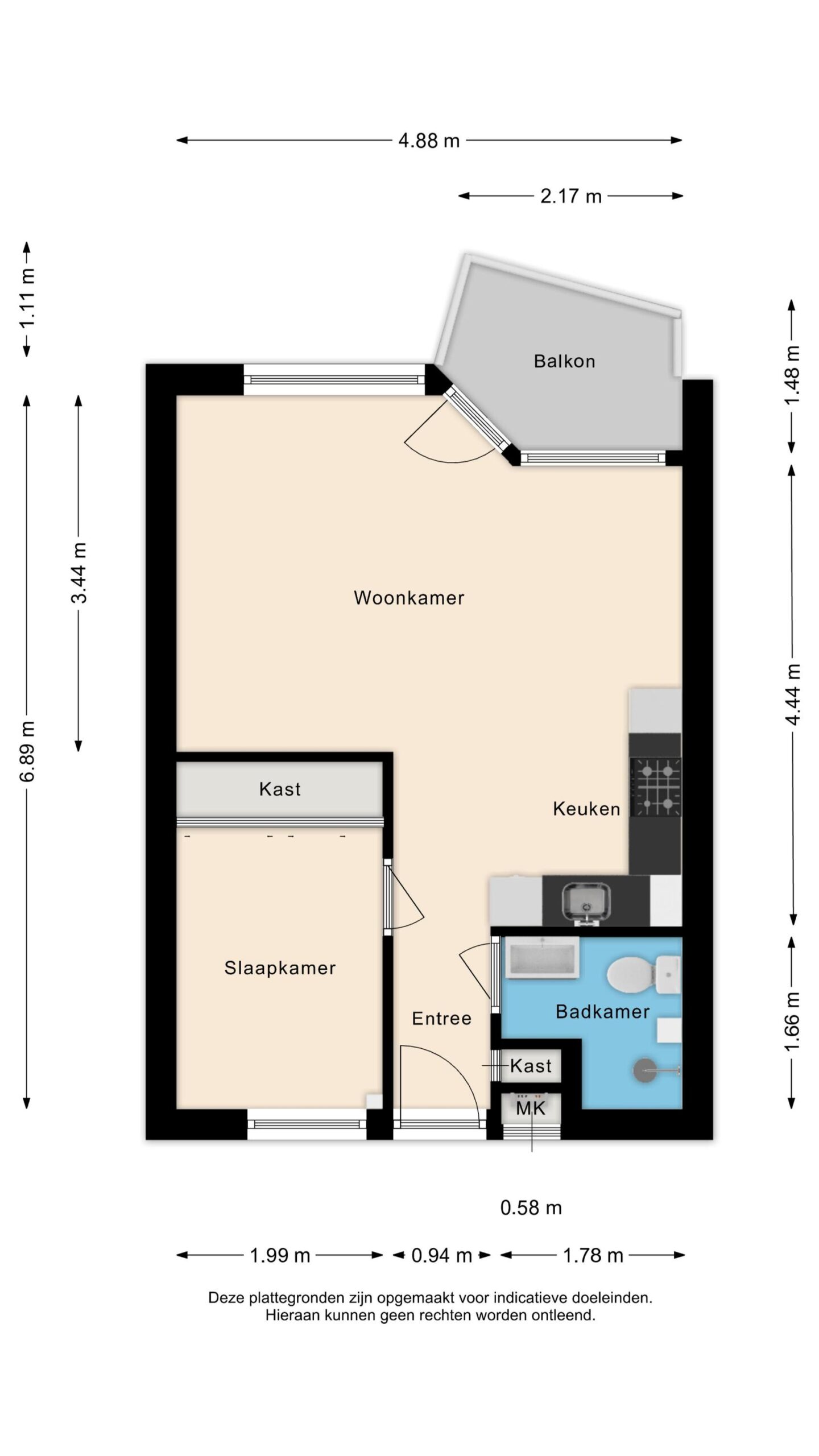 Alkmaar – Blekerskade 40 – Plattegrond