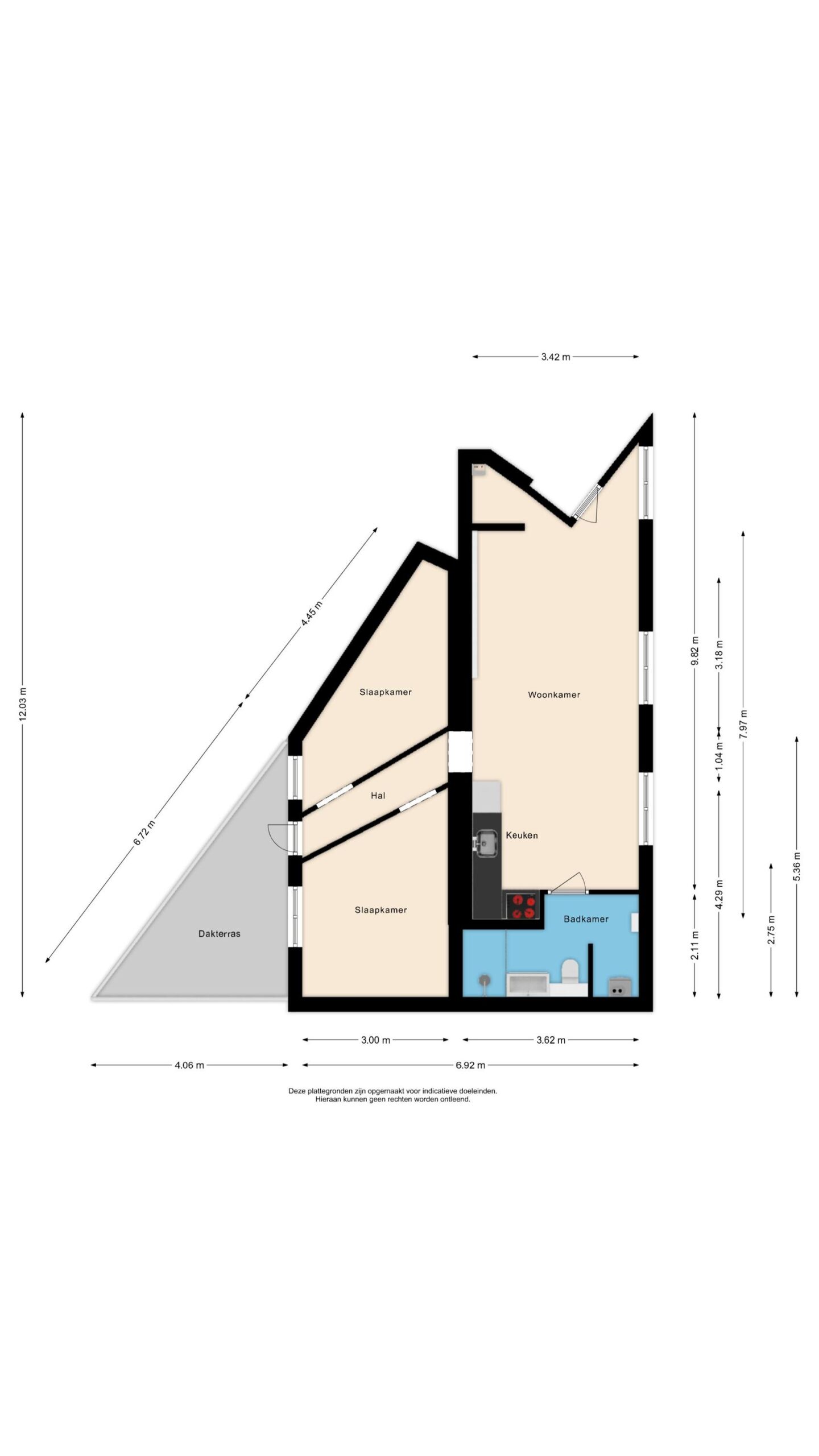 Alkmaar – Zocherstraat 2A – Plattegrond