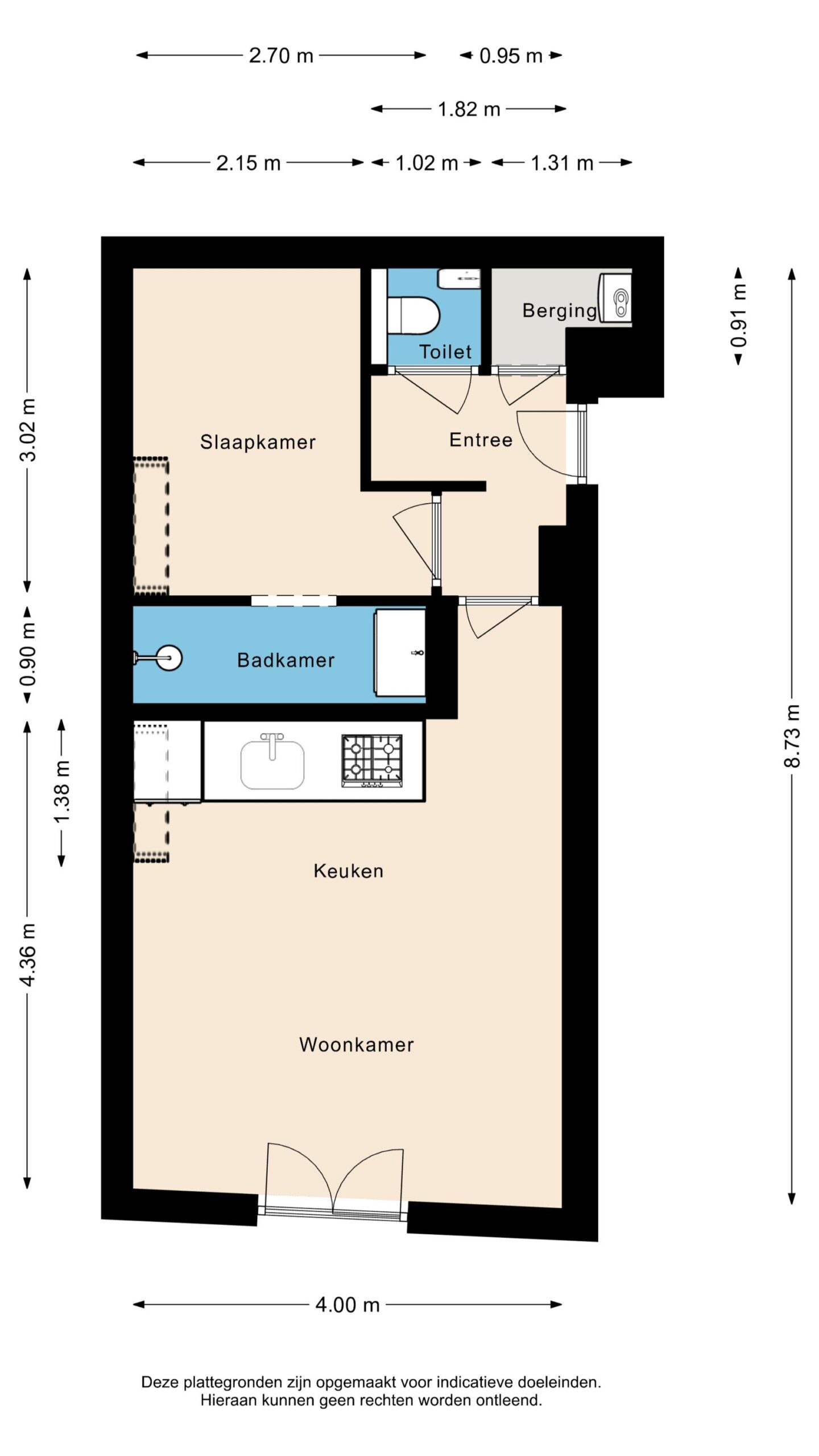 Alkmaar – Hekelstraat 1B – Plattegrond
