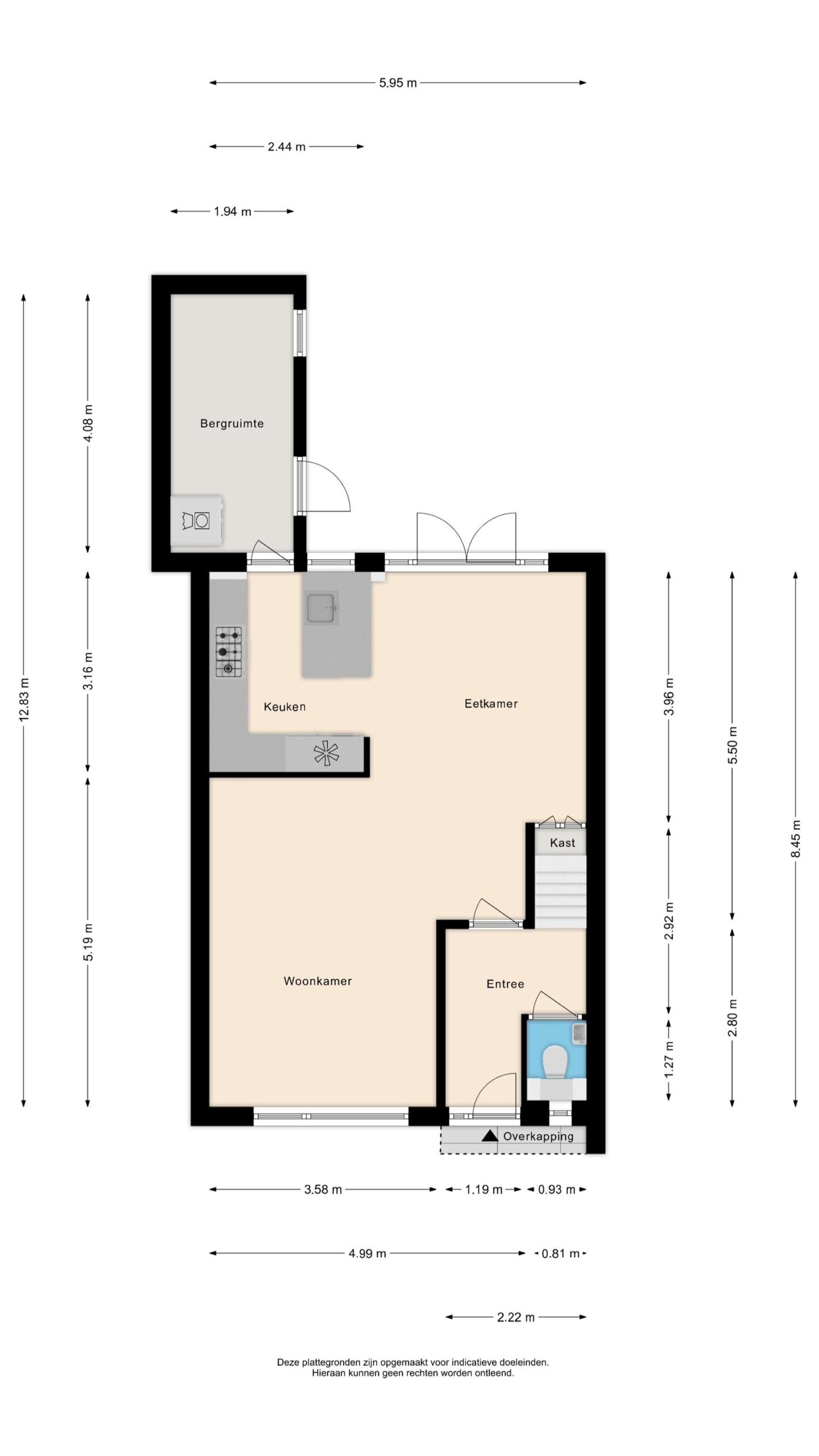 Alkmaar – Sluiswaard 116 – Plattegrond 3