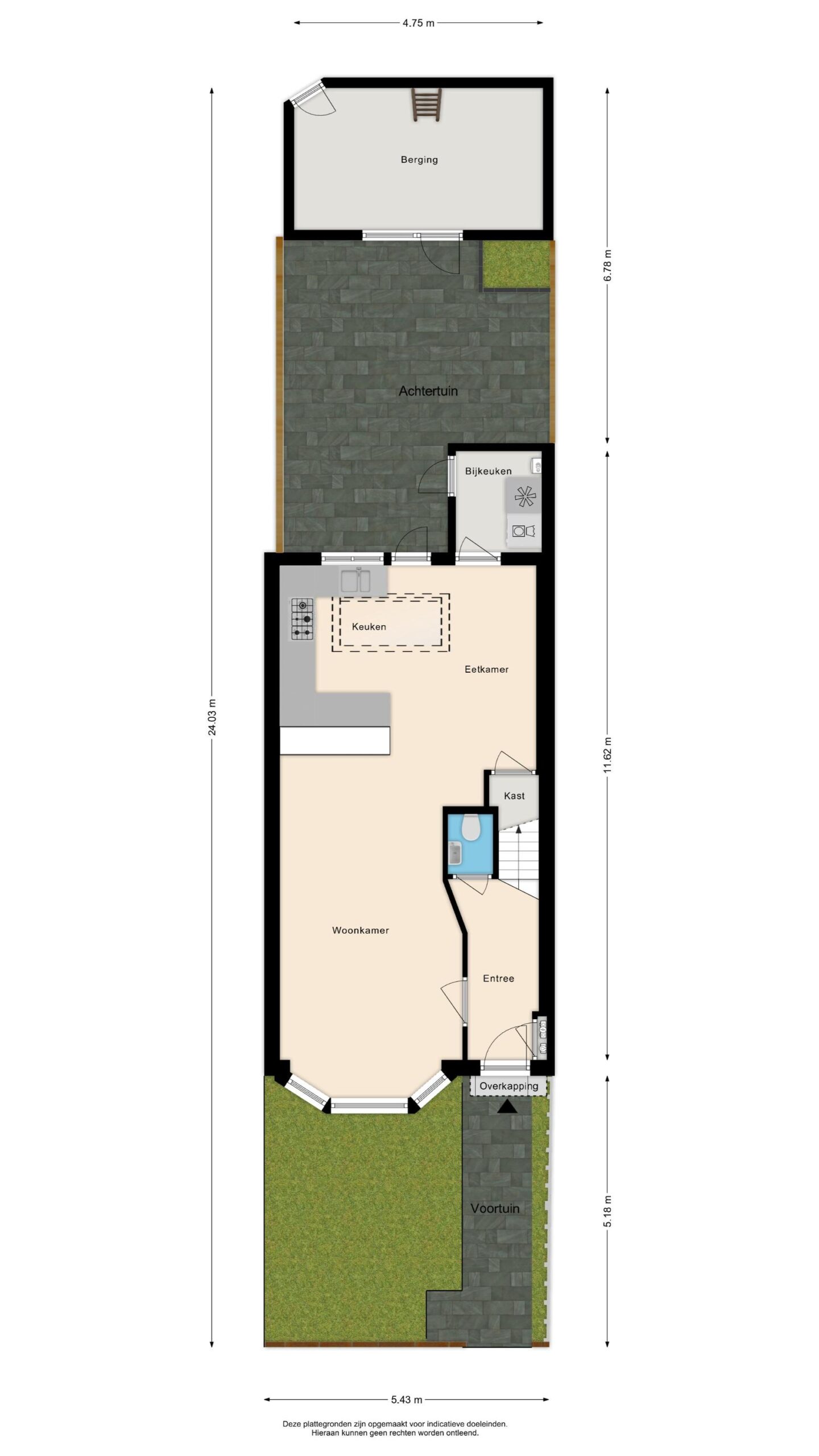 Alkmaar – Anna van Burenstraat 34 – Plattegrond 2