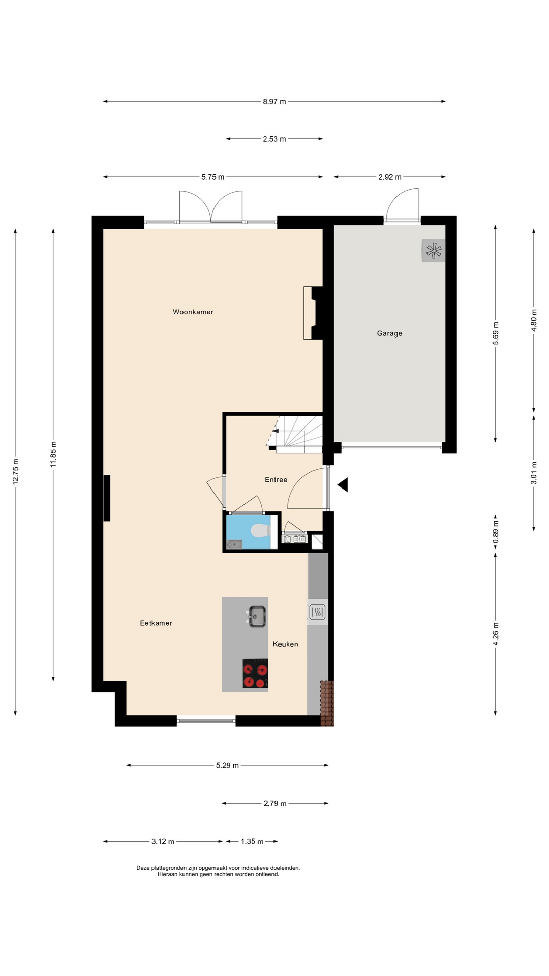 Heerhugowaard – Staartmeesstraat 8 – Plattegrond 5