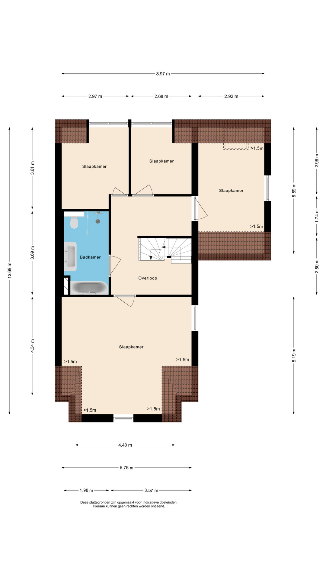 Heerhugowaard – Staartmeesstraat 8 – Plattegrond 3