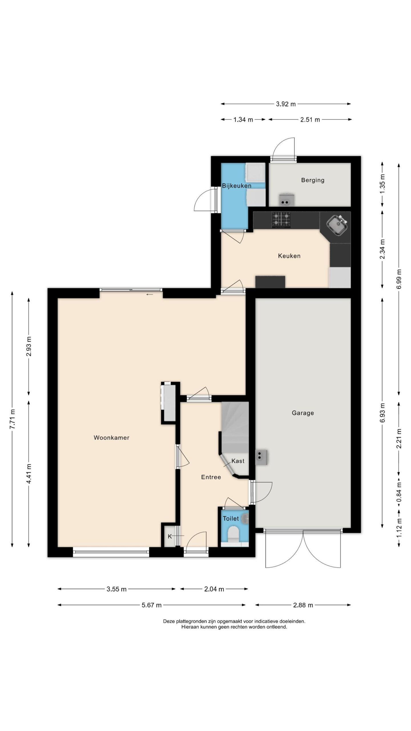 Alkmaar – Louise Henriettestraat 36 – Plattegrond