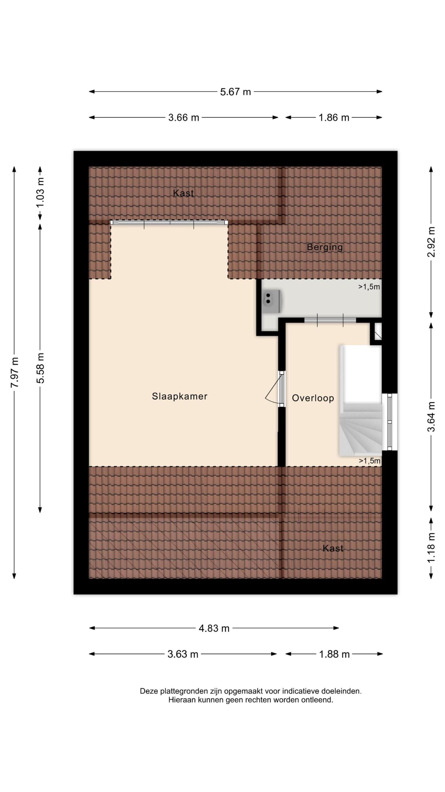 Alkmaar – Louise Henriettestraat 36 – Plattegrond 3