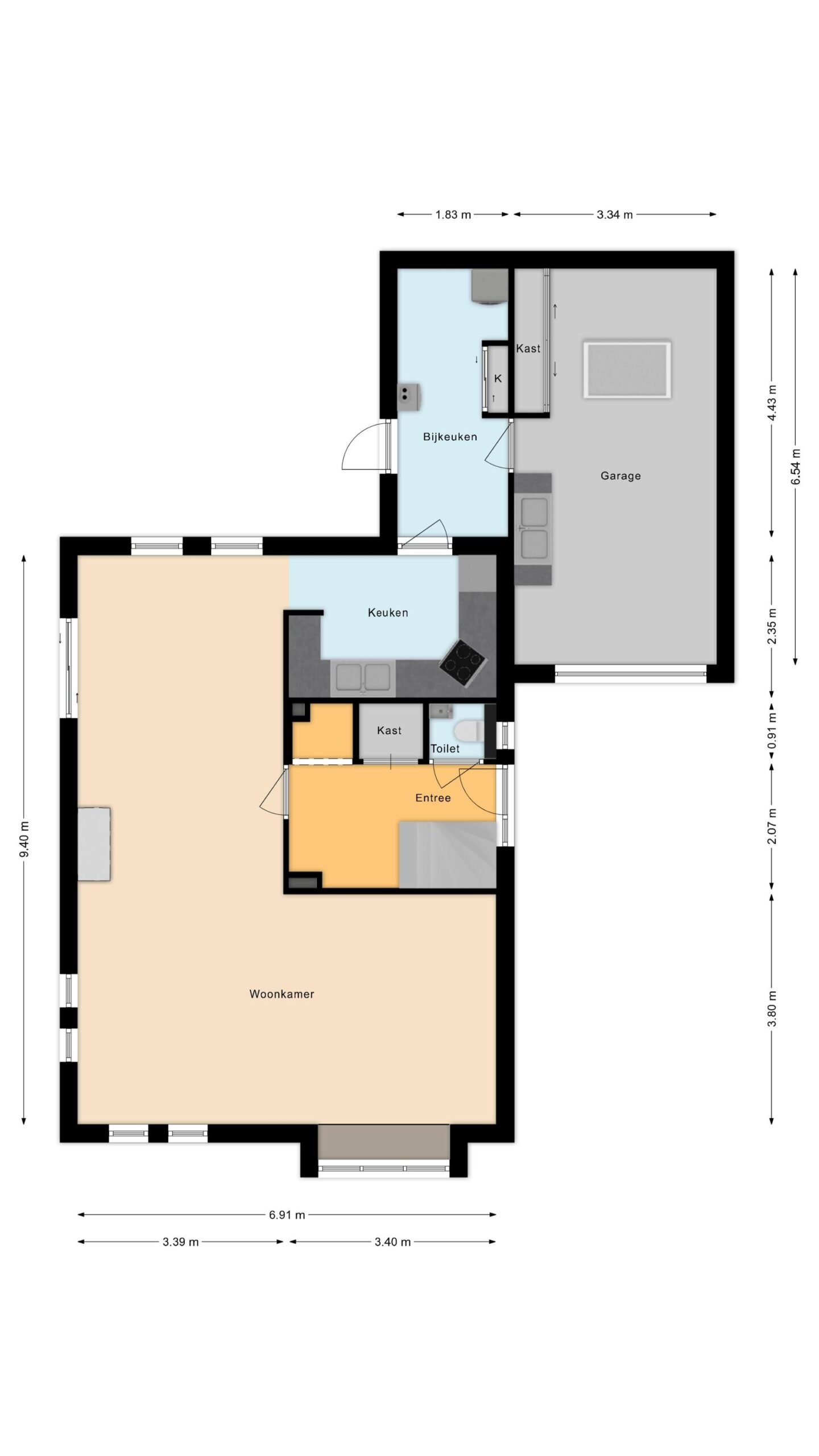 Alkmaar – Kwikstaartlaan 36 – Plattegrond 2