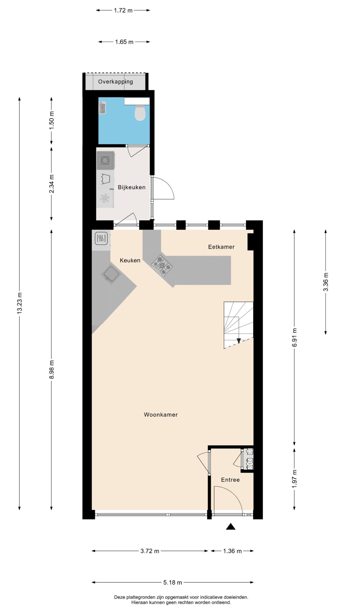 Alkmaar – Vlietwaard 186 – Plattegrond