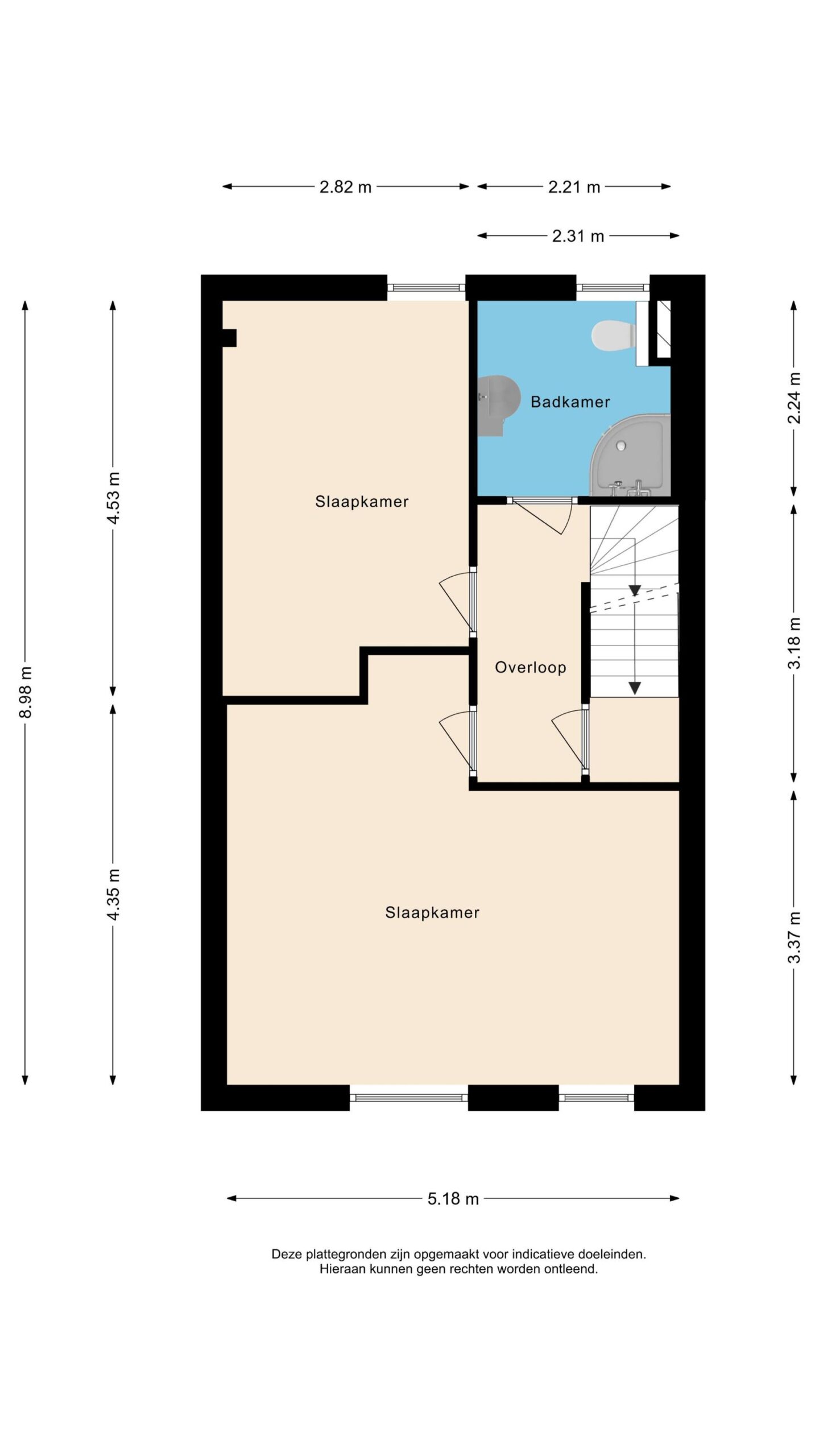 Alkmaar – Vlietwaard 186 – Plattegrond 3