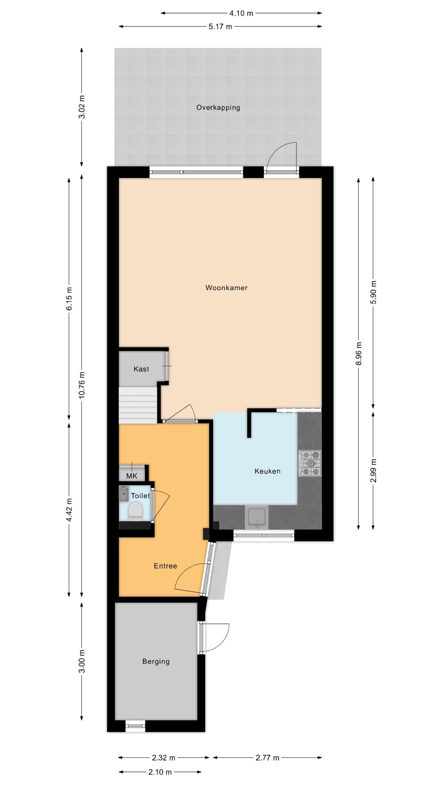 Alkmaar – Tirolstraat 111 – Plattegrond