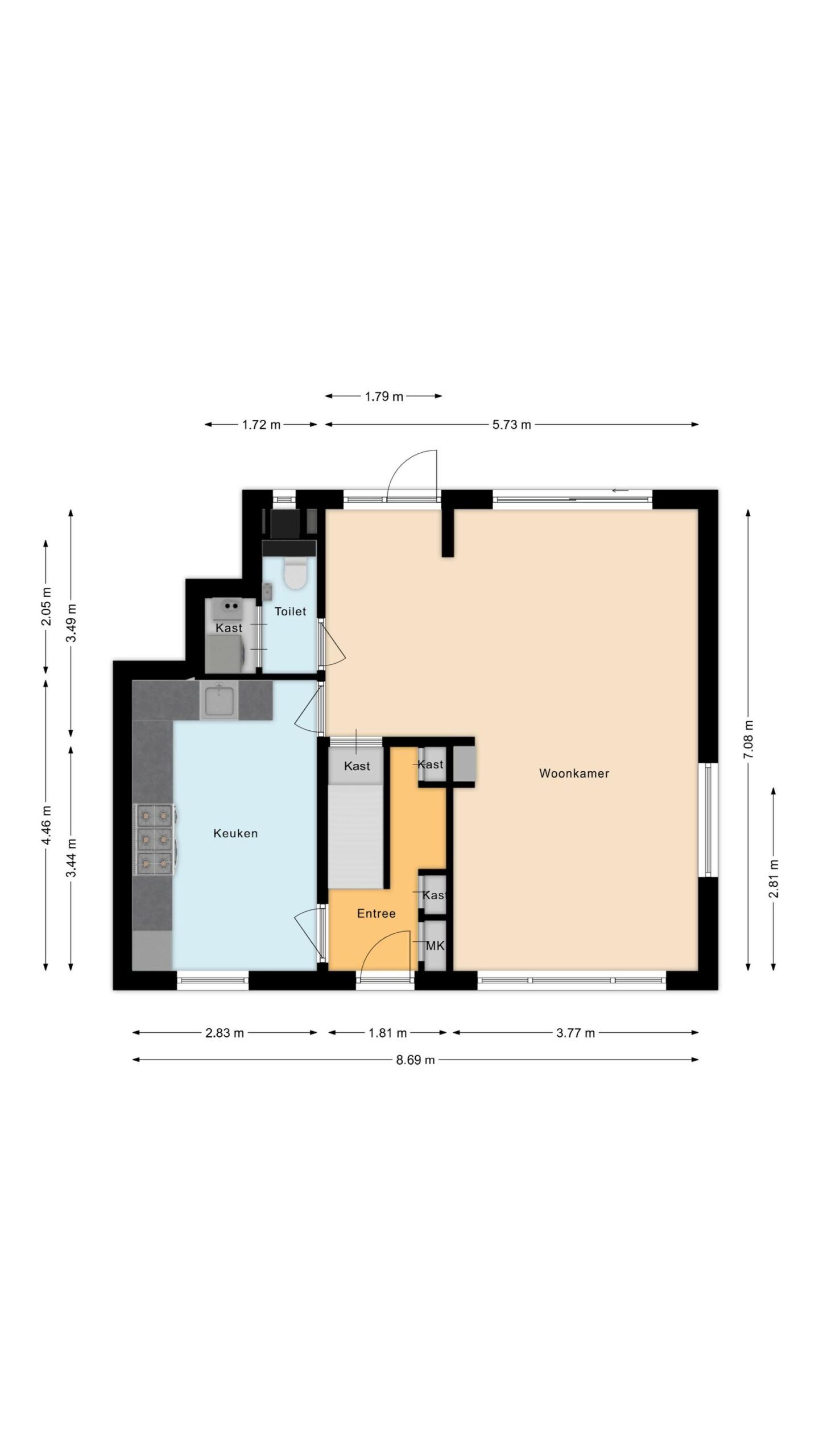 Schoorl – Rijksweg 20 – Plattegrond