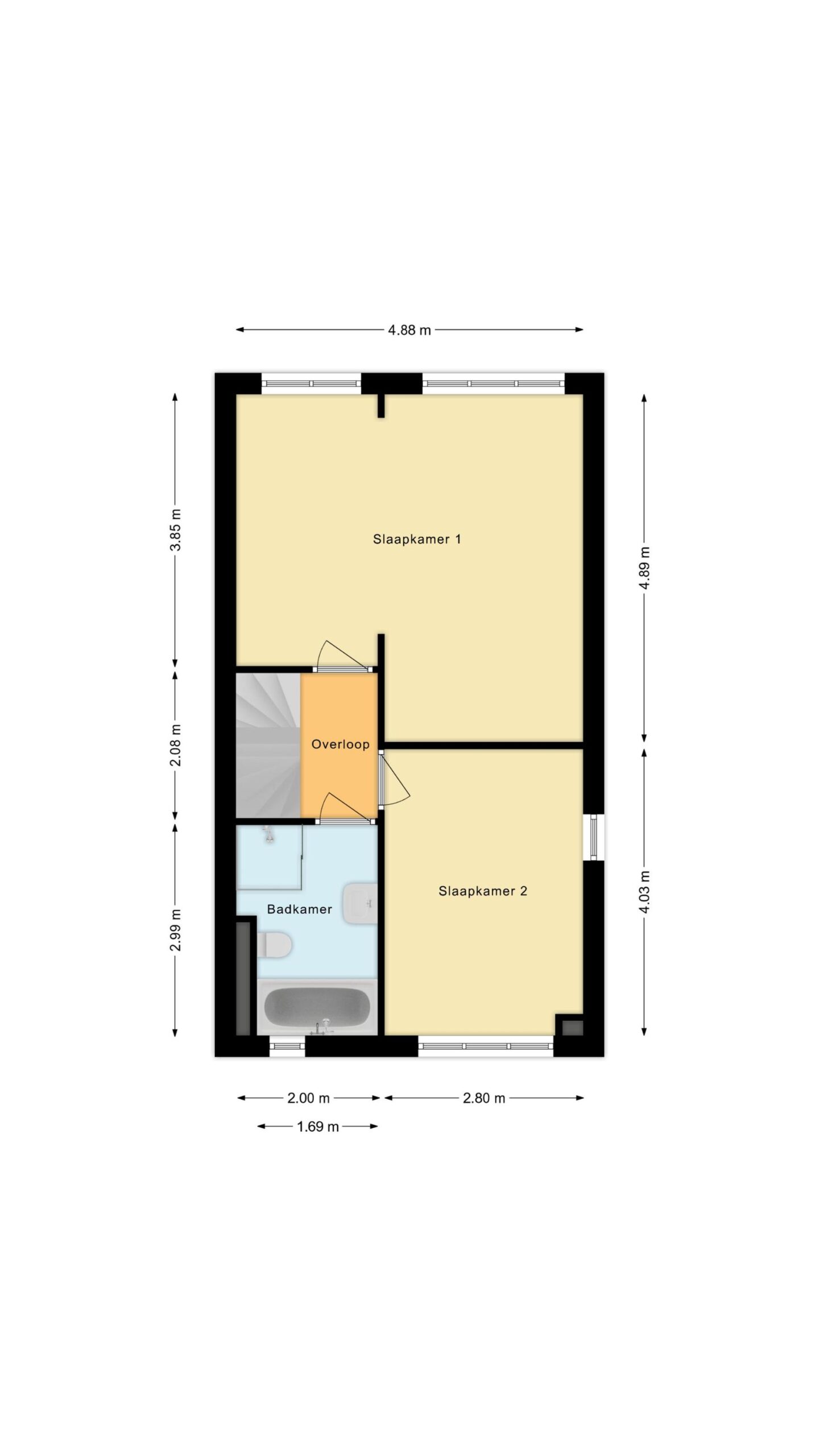Alkmaar – Vliestroom 32 – Plattegrond