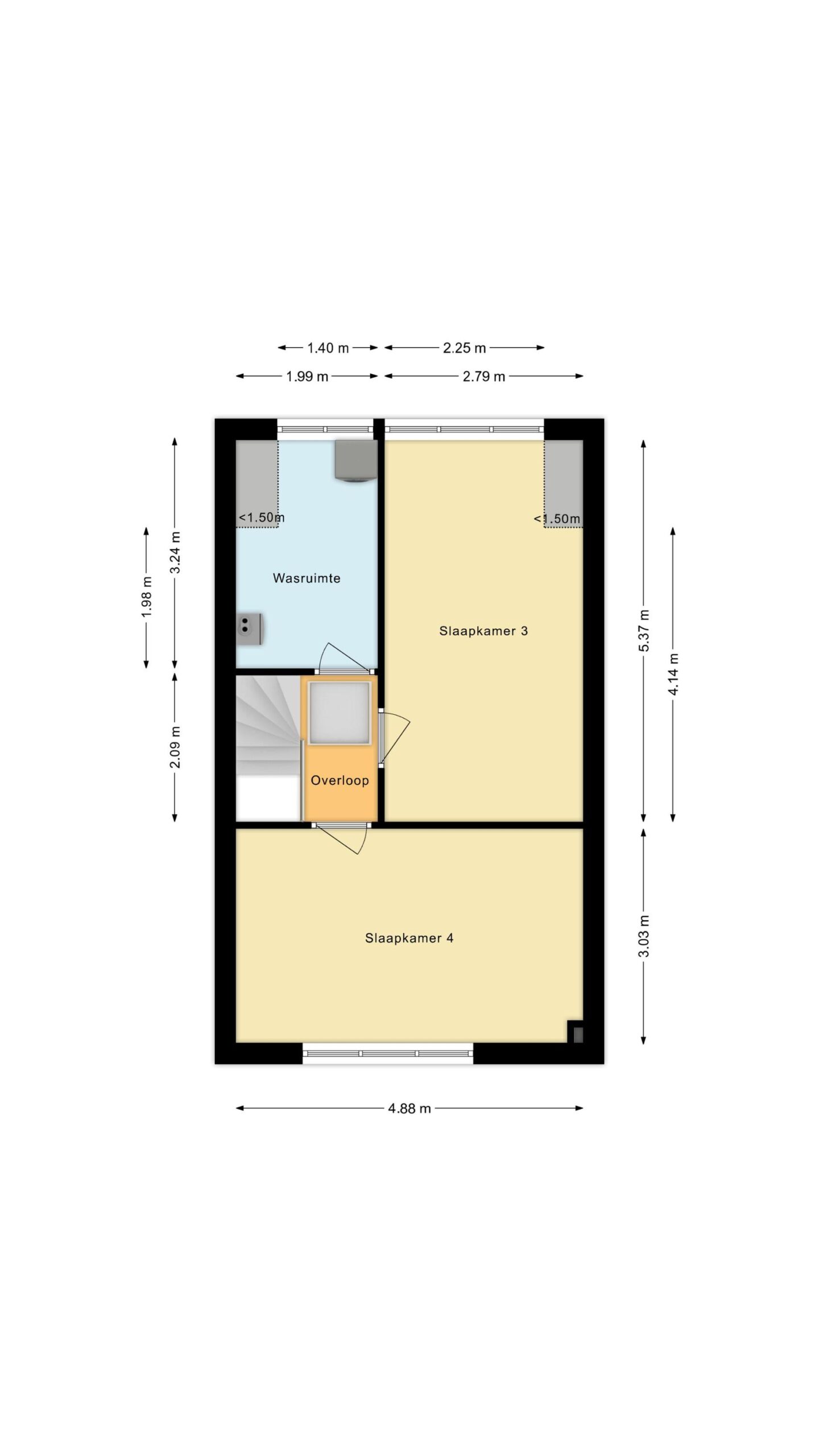 Alkmaar – Vliestroom 32 – Plattegrond 3