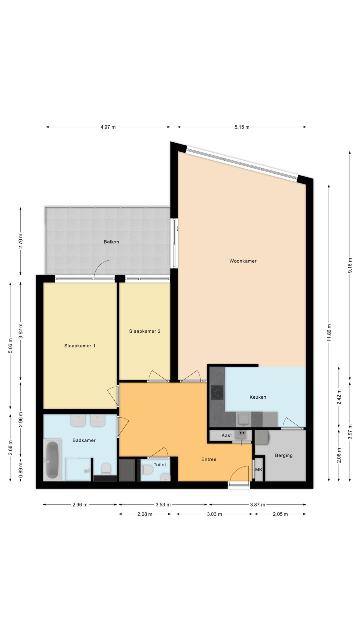 Schagen – Handelsstraat 41 – Plattegrond