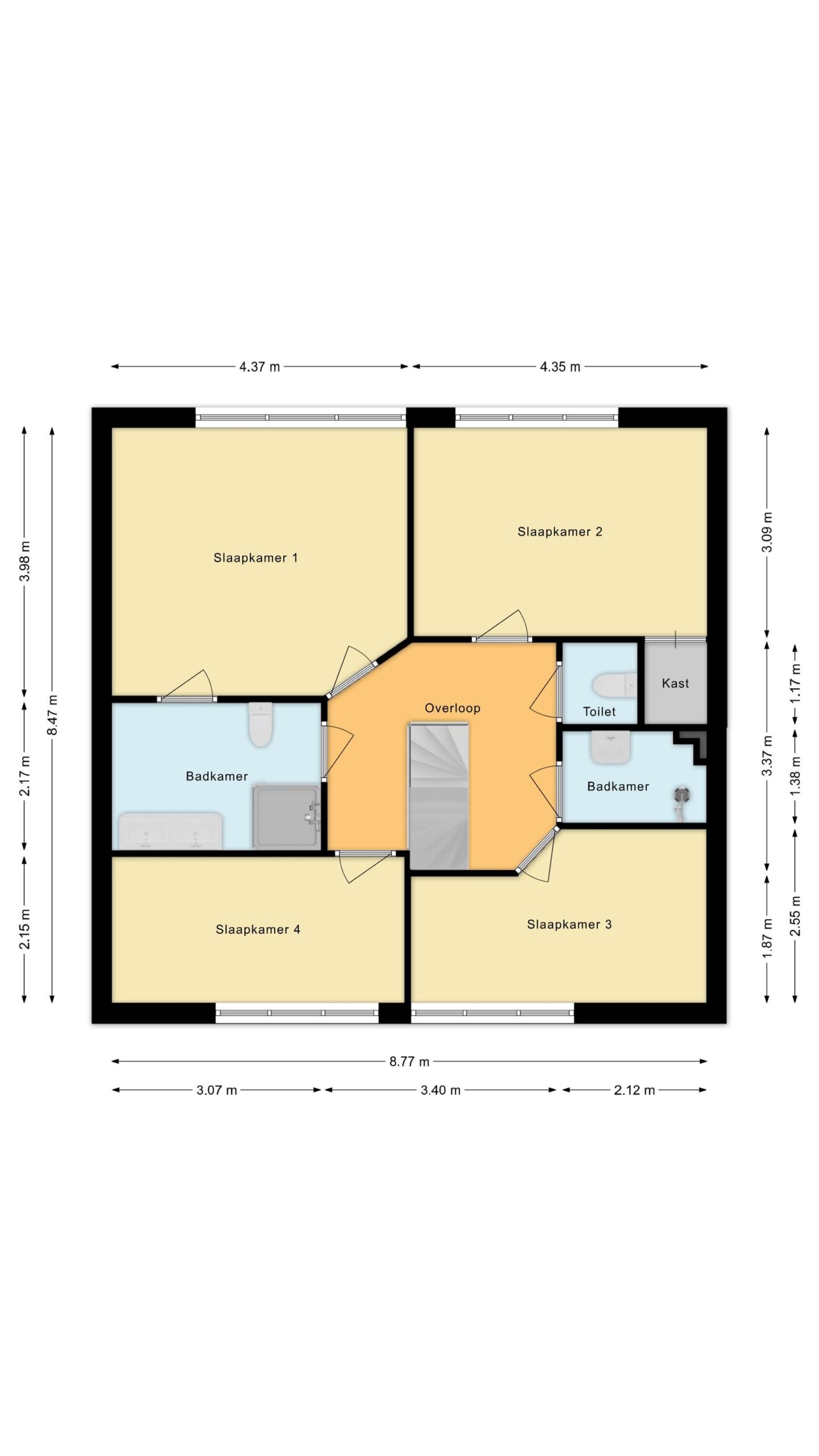 Alkmaar – Pater Schiphorststraat 35 – Plattegrond 3