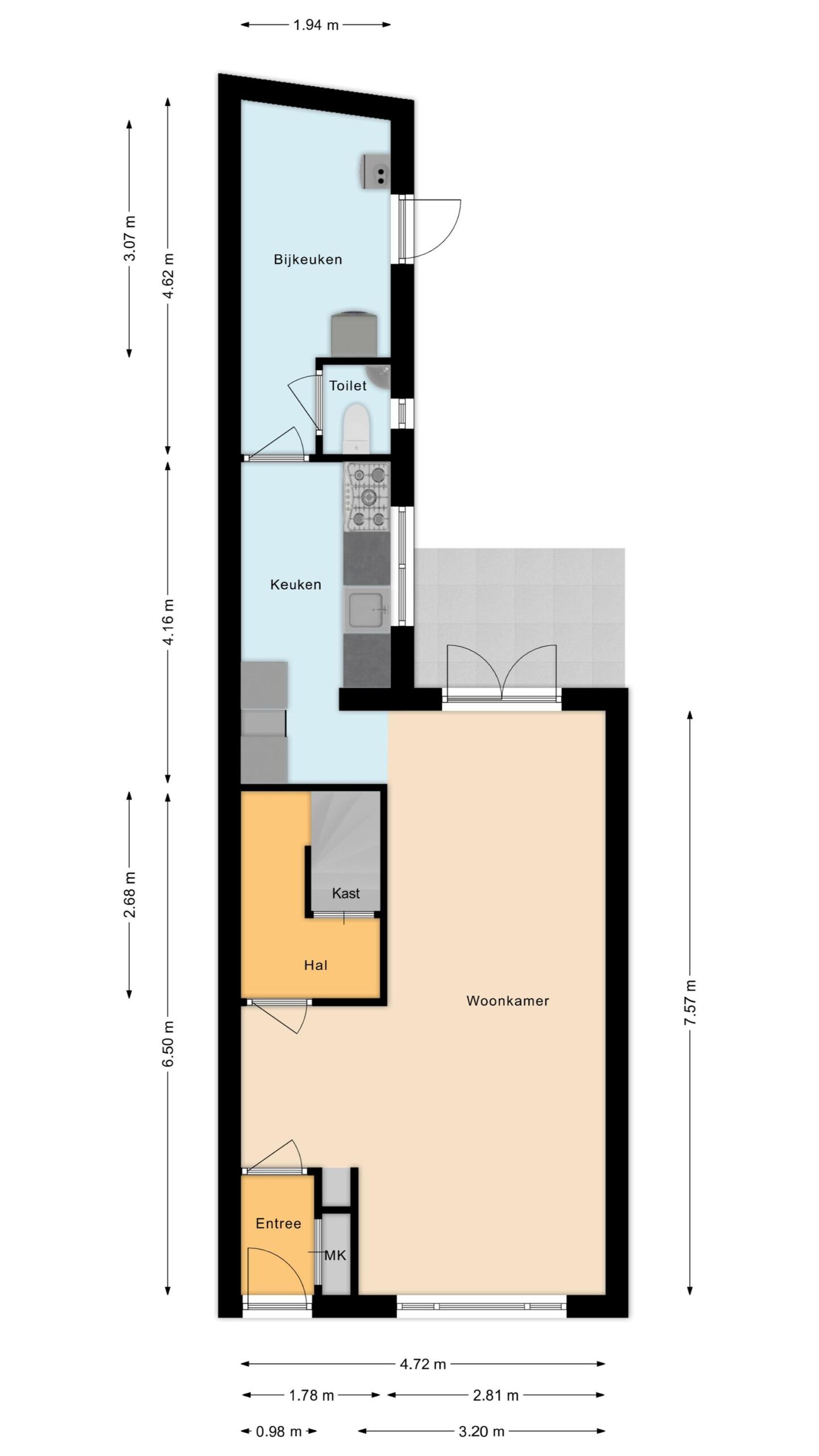 Alkmaar – Lindenlaan 108 – Plattegrond
